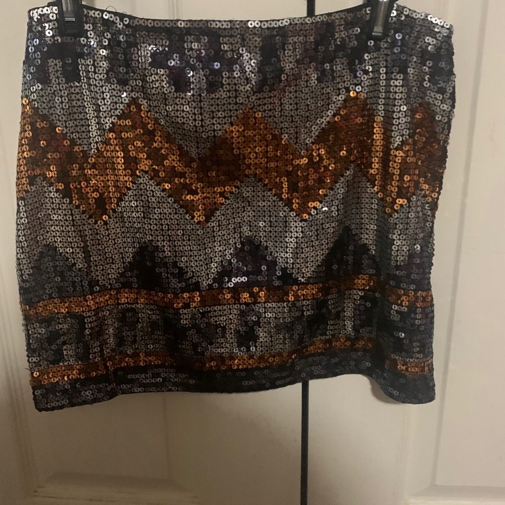 Sequin mini skirt